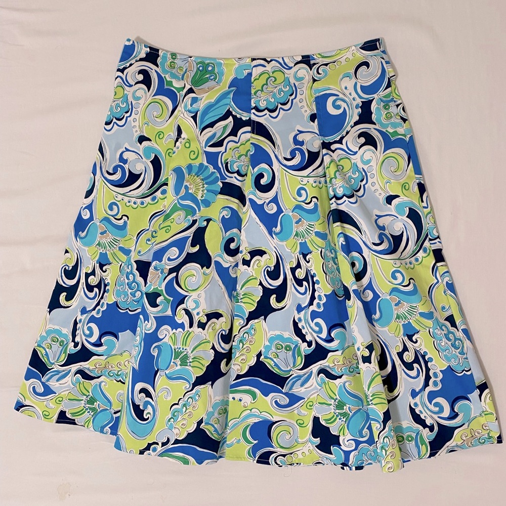Pleated semi formal skirt